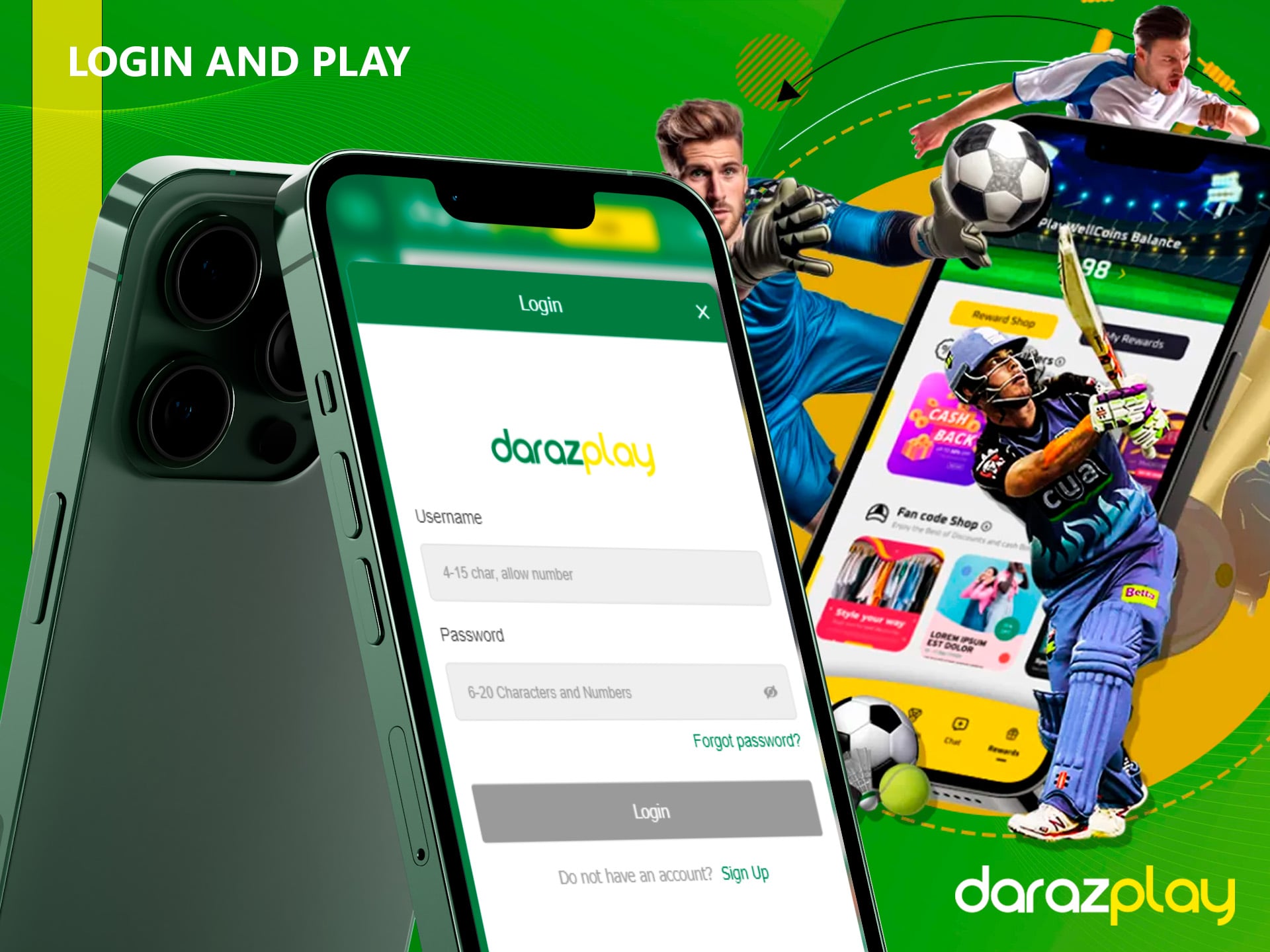 Login to your DarazPlay account and start betting on the best casino games and sports
